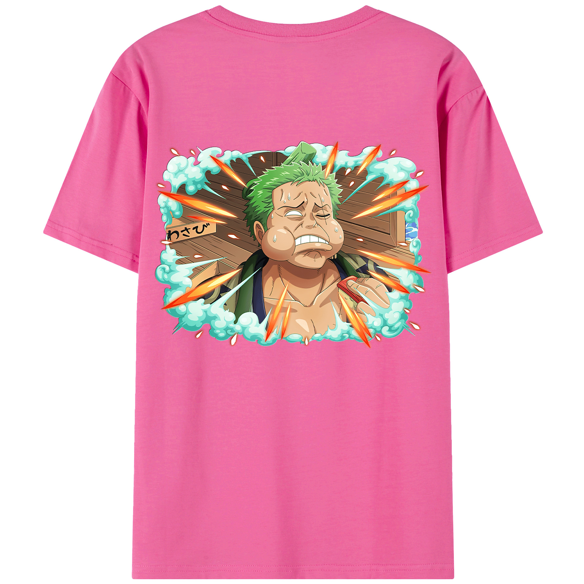 ワンピース ロロノア・ゾロ ONE PIECE Roronoa Zoro レディース半袖Tシャツ(バックプリント)